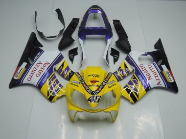 Amarillo Blanco Nastro Azzurro Carenado Honda CBR 600 F4i 01-03