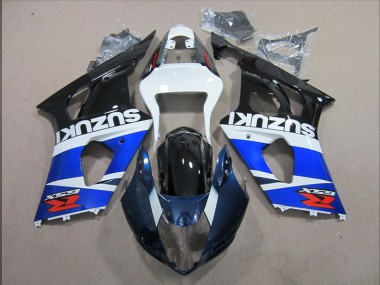 Azul Blanco Calcomanía Kits Completo Carenado ABS Suzuki GSXR 1000 K3 03-04