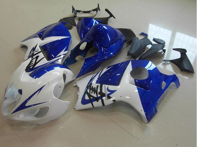 Azul Blanco Carenado & Plástico Suzuki GSXR 1300 Hayabusa 96-07