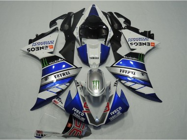 Azul Blanco IVECO Carenado Yamaha R1 12-14