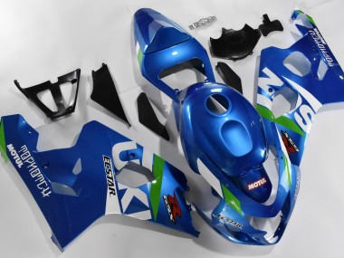 Azul Blanco Kit Completo Carenado Suzuki GSXR 600 / 750 K4 04-05