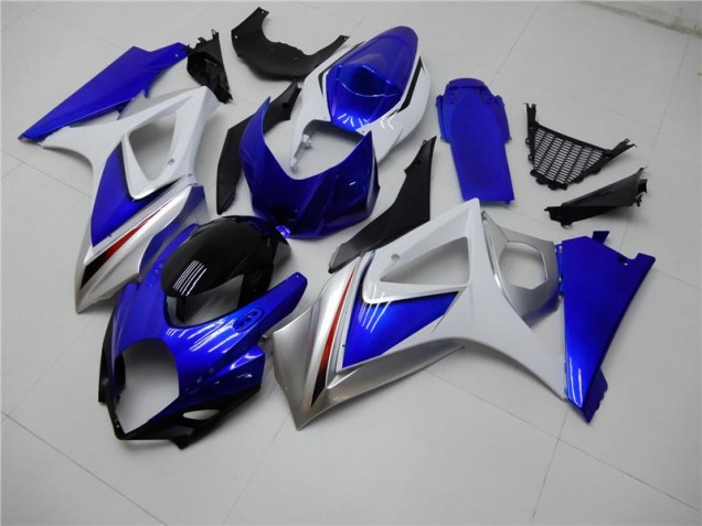 Azul Blanco Kits ABS Carenado Suzuki GSXR 1000 K7 07-08