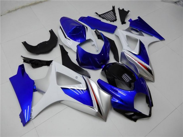 Azul Blanco Kits ABS Carenado Suzuki GSXR 1000 K7 07-08