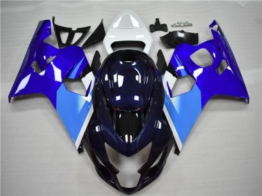 Azul Blanco Kits Completo Carenado ABS Suzuki GSXR 600 / 750 K4 04-05