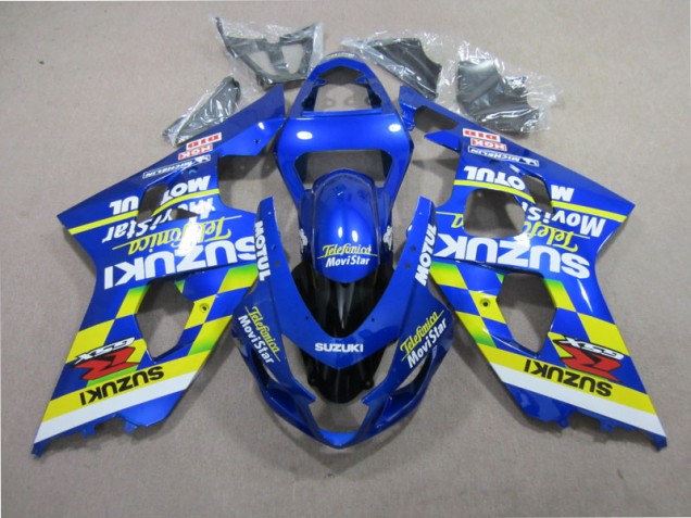 Azul Telefunica Movistar Carenado Suzuki GSXR 600 K1 K2 K3 01-03