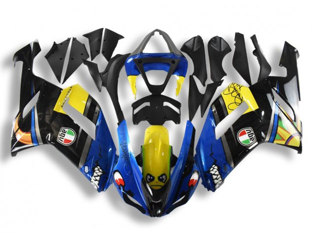 Azul Tiburón Carenado Kawasaki ZX6R 07-08