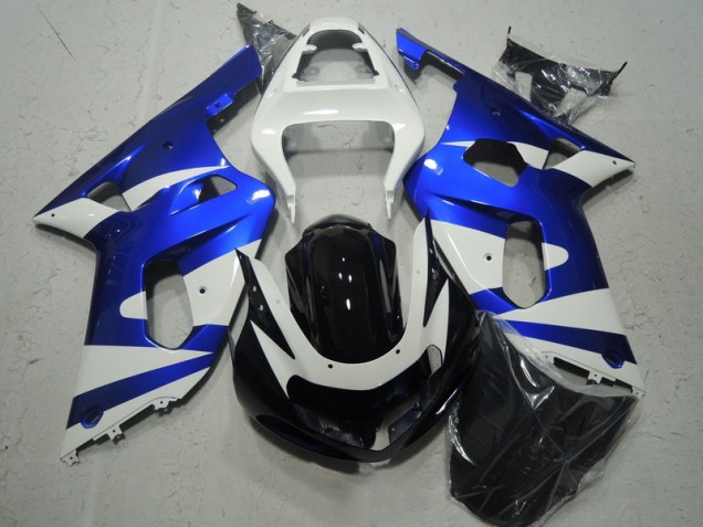 Blanco Azul Carenado Suzuki GSXR 600 K1 K2 K3 01-03