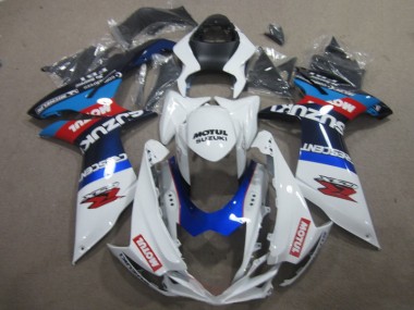 Blanco Azul Motul Carenado Suzuki GSXR 600 K11 11-21