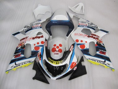 Blanco Azul Oscuro Dog Carenado Suzuki GSXR 600 K1 K2 K3 01-03