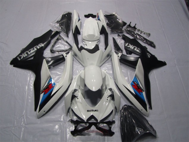 Blanco Negro Carenado Suzuki GSXR 1000 K7 07-08