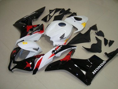 Blanco Negro Rojo ABS Kits Carenado Honda CBR 600 RR 07-08