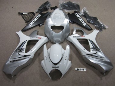 Blanco Plata Carenado Suzuki GSXR 1000 K7 07-08