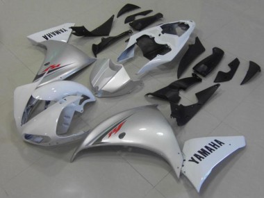 Blanco Plata Carenado Yamaha R1 12-14