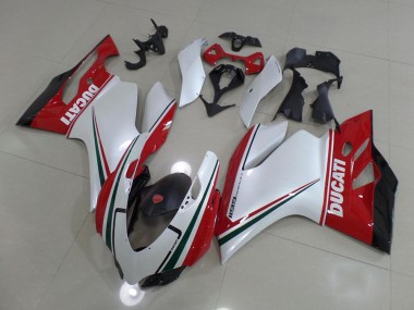 Blanco Rojo ABS Carenado Ducati 1199 11-14