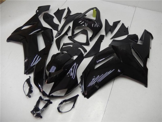 Brillante Negro Kits Carenado Kawasaki ZX6R 07-08