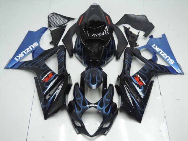 Llama azul negra Carenado Suzuki GSXR 1000 K7 07-08