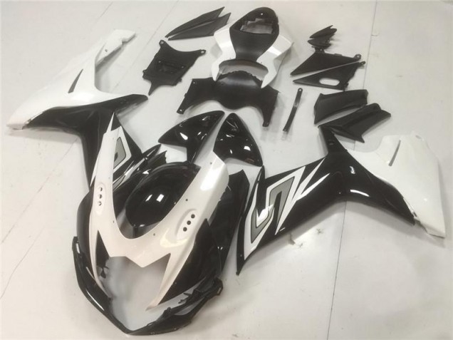 Negro Blanco ABS Plástico Suzuki GSXR 600 / 750 K11 11-21