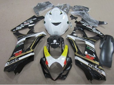 Negro Blanco Carenado Suzuki GSXR 1000 K7 07-08