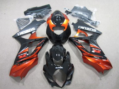 Negro Naranja ABS Plásticos Suzuki GSXR 1000 K7 07-08