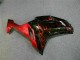 Negro Rojo Llama Kit Carenado Kawasaki ZX6R 07-08