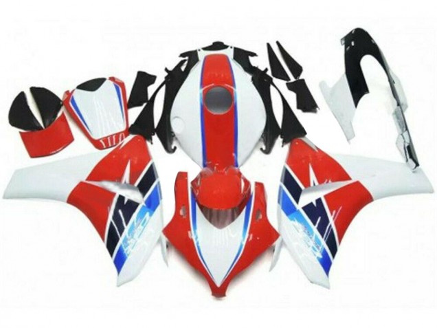 Rojo Blanco Kits Completo Carenado ABS Honda CBR 1000 RR 08-11