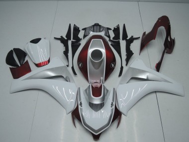 Rojo Blanco & Plata Carenado Honda CBR 1000 RR 08-11