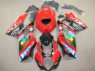 Rojo Negro Carenado Suzuki GSXR 1000 K7 07-08