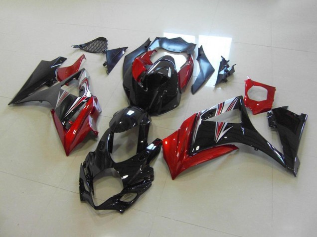 Rojo Negro No Pegatinas Carenado Suzuki GSXR 1000 K7 07-08