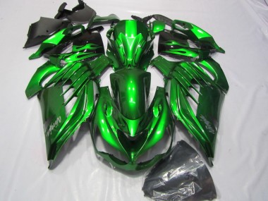 Verde Blanco Ninja Calcomanía Carenado Kawasaki ZX14R ZZR 1400 12-21