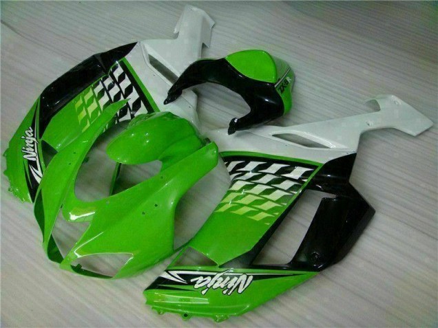 Verde Blanco Ninja Carenado Kawasaki ZX6R 07-08