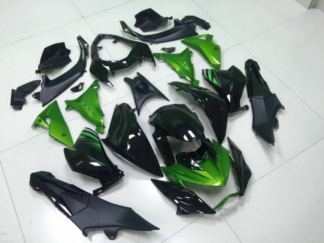 Verde Negro Inyección Kit Carenado Kawasaki Z800 13-16