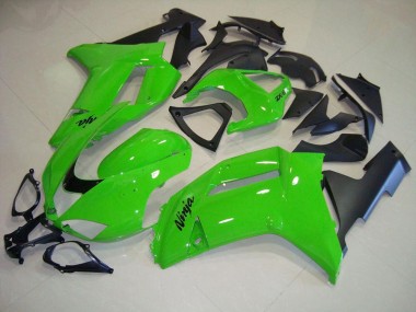 Verde Negro Mate Carenado Kawasaki ZX6R 07-08